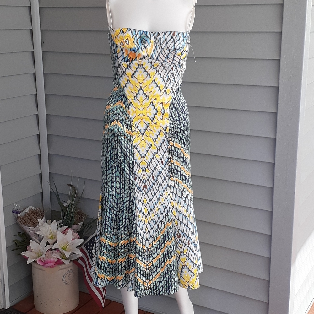 Roberto Cavalli snake print cocktail dress…